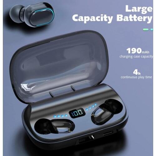 JS2 Tws Bluetooth Earphones Sport Wireless Earphone Headphone Earbuds With Charging Box for iPhone Xiaomi Huawei Samsung