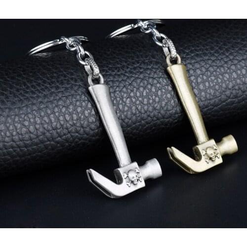 Creative Worker Tooles Hammer Shaped Pendants Key Chain Keyring Chaveiro Friends Husband Gifts