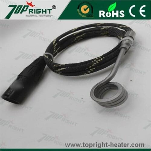 ID16mm black and yellow Kevlar Leading Sheath Coil Heater for E nail DIY 120v120w