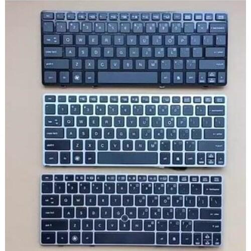 NEW FOR HP EliteBook 2560 2560p Keyboard US English with point no Backlit frame