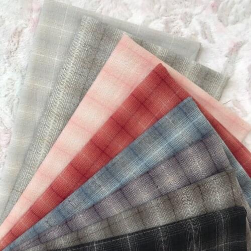 Nice 50*70cm DIY Japan Little Cloth group Yarn-dyed fabric,for sewing Handmade Patchwork Quilting , stripe dot Random