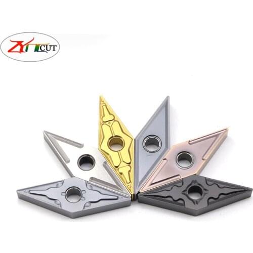 10PCS VNMG160404-TM VNMG160408-MA P201F General purpose turning tool blade for steel parts PVD Cemented Carbide Coated Blade