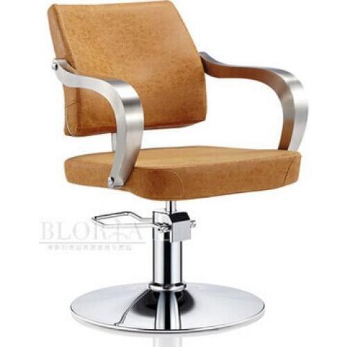 Fashion contracted barbershop hairdressing chair. Beauty-care chair. Hydraulic chair