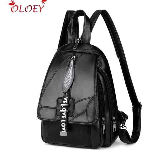 New Leather Women School Bag Waterproof Genuine Sheep Leather Bag Tassel Youth Backpack Girls High Quality mochila Korean Style