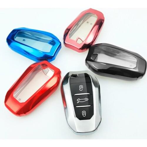New Soft TPU Car Remote Key Case For Peugeot Citroen C1 C2 C3 C4 C5 DS3 DS4 DS5 DS6 Cover Auto Accessories Protector
