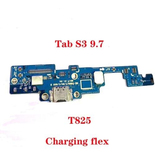 Original new For Samsung Galaxy Tab S3 9.7 T825 Charger Charging port Dock USB Connector Data Flex Cable Headphone Jack Flex