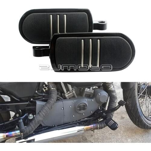 Motorcycle Foot Pegs Streamliner Foot Rests For Harley Dyna Softail Sportster Touring V-Rod Custom Aluminum Foot Peg Foot Rest