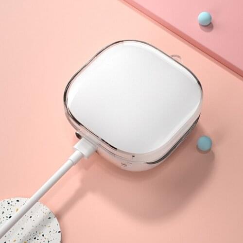 448F Case Cover Skin for QCY T13 Wireless Earbuds, Transparent TPU Case Accessories kit