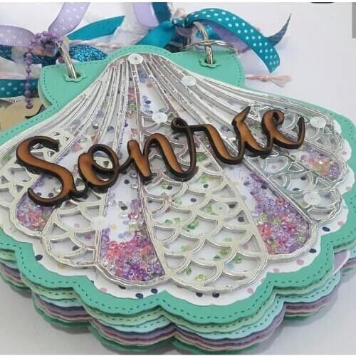 Die Cut Metal Cutting Cut Nesting Big Shell Frame Alinacraft Scrapbook Paper Craft Handmade Card Punch Art Knife Cutter Die