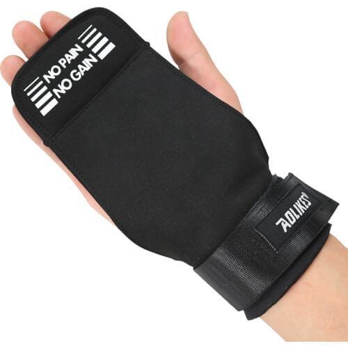 Weightlifting Gym Wrist Hand Grips Microfiber/Cowhide Crossfit WOD Training Gloves Fitness Sports Dumbbell Barbell Bodybuilding