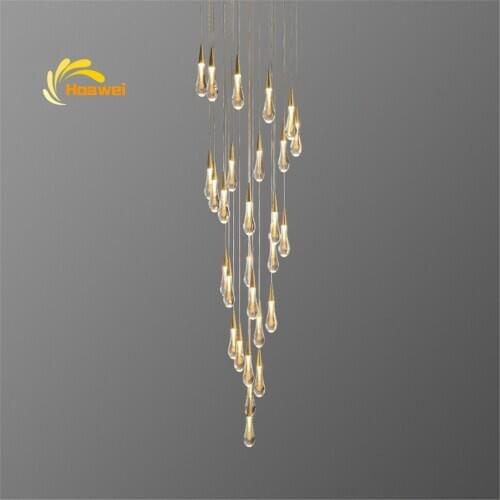 Vintage Cyrstal Luxury Pendant Lamp Gold Plating Kitchen Hotel Hall Nordic Home Light Hanging Lamp Bedroom Lamp Villa Lighting