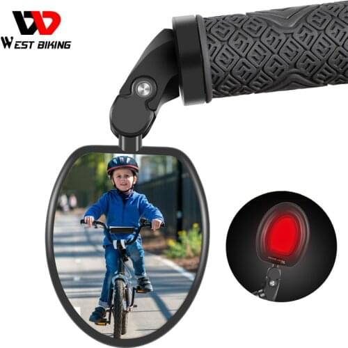 WEST BIKING Bicycle Mirror 360 Rotation Adjustable HD Wide Angle Cycling MTB Road Handlebar Rearview Mirrors Bike Accessories
