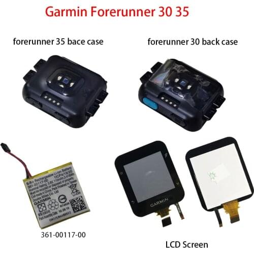 Original GARMIN Forerunner 30 35 LCD Display Panel / Back case / battery 361-00117-00 Replacement Parts