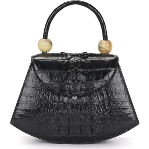 182 Thailand Crocodile Leather Women Solid Handbag Shell Crossbody Bags