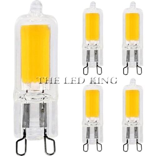 1x Super Bright G9 LED Light Bulb 7W 9W 12W 220V Glass Lamp Cold White/Warm White Constant Power Light LED Lighting G9 COB Bulbs