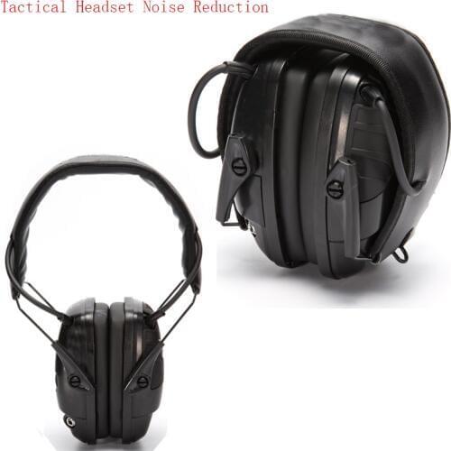 2020 Tactical Headset Noise Reduction Canceling Electronic Sound Pickup Single Side Switch Dual Channel Tactical Pickup Earmuffs