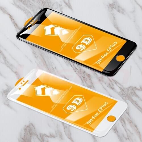 2pcs 9D Protective Glass For iPhone 6 7 8 Plus Cover Tempered Glass On The For iPhone X XS MAX XR 7 Screen Protection Glass Film