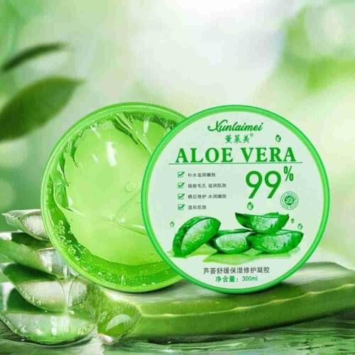 300g Aloe Vera Soothing Repair Gel Moisture Nourishing Remove Acne Face Sunburn Repair Red Skin Care Cream Lightens Scars