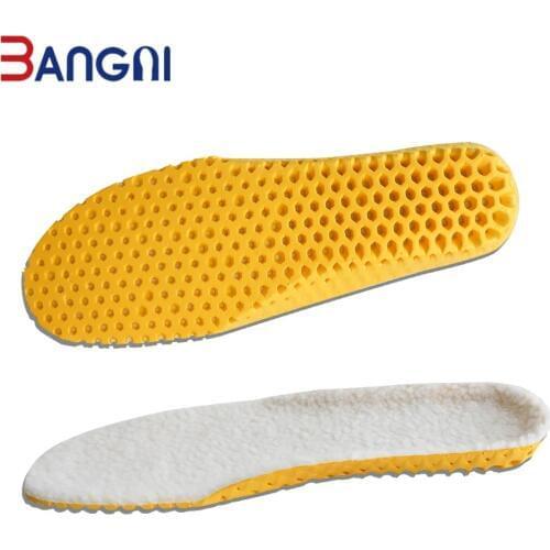 3ANGNI Winter Warm insoles shoes Heated Wool Cashmere Thermal Insoles For Man Woman Boots Breathable Sport Shoes Pad Insert