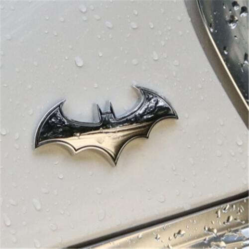 Car 3D exterior car stickers metal personality bat car logo modified body stickers tail standard bat cover car logo