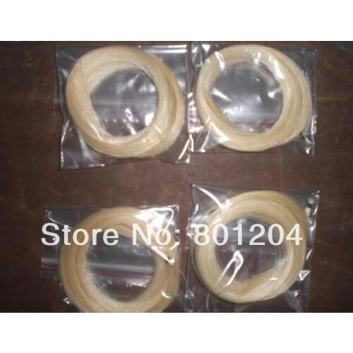 4 Hanks 6 Gram/hank High Quality White Stallion Violin bow hair in 32 inches