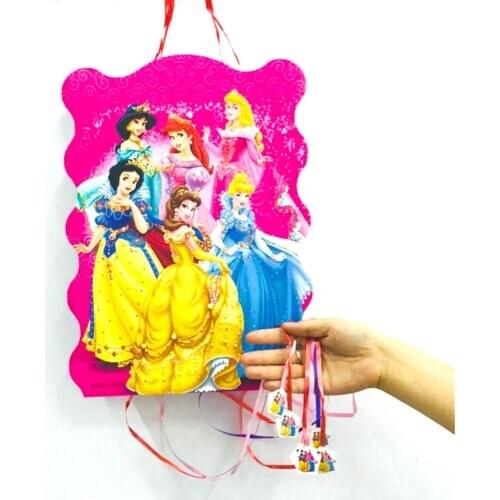 40*30cm Princess Pinata Cartoon Funny Party Supplies Kid Disposable Plastic Childrens Birthday Girls Party Favors Decoration