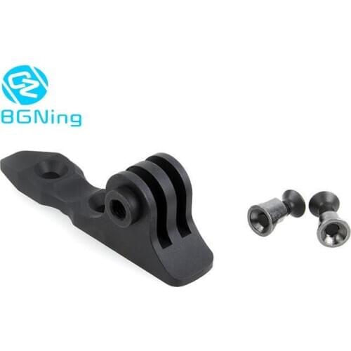 BGNing CNC Aluminum Handstop with Mount Keymod For GoPro Max 9 8 7 EKEN for Insta360 ONE R for AKASO Photography Accessories