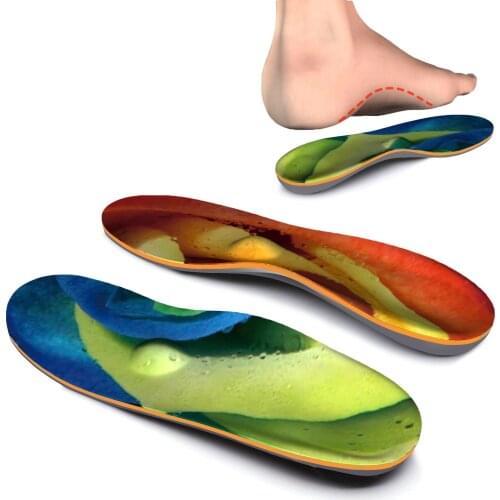 Colorful Breathable Plantar Fasciitis Feet Insoles Arch Supports Orthotics Inserts Relieve Flat Feet, High Arch, Foot Pain