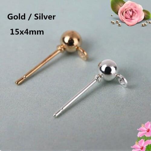 Hot 20pcs Round Belt Hanging Stud Earring For Women Diy Making Earrings Wedding Party Gift Jewelry Ear Accessories Pendientes