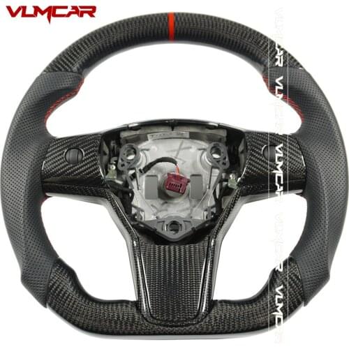 Custom Carbon Fiber Steering Wheel For Tesla Model 3