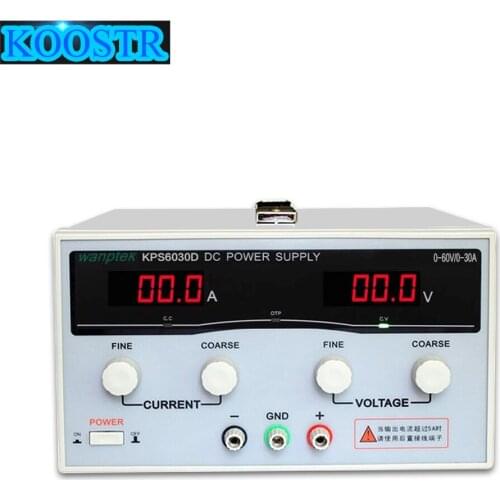 KPS6030D High precision High Power Adjustable LED Dual Display Switching DC power supply 220V EU 60V/30A