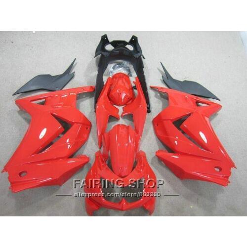 Red Fairing kit For Kawasaki Ninja 250r 2008 2014 2009 2013 ( 100%fit ) zx250r 08 - 14 Fairings S142