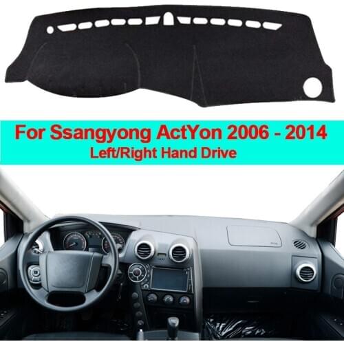 Car Dashboard Cover Carpet For Ssangyong ActYon 2006 2007 2008 2009 2010 2011 2012 2013 2014 Auto Sun Shade Dash Board Cover