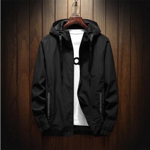 Jacket Men Zipper Spring and Autumn New Arrival Brand High Quality Casual Hooded Jacket Fashion Mens Outwear Slim Fit