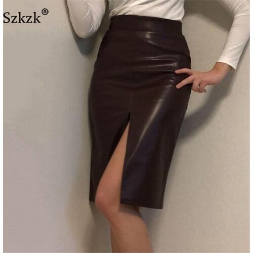 Liooil High-waisted Pencil Skirts