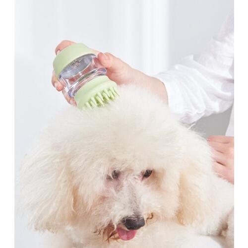 Pet Bath Massage Brush Silicone Multi-function Double Head Brushes For Dog Cat Bathing Cleaning Pet Shampoo Grooming Shower Tool