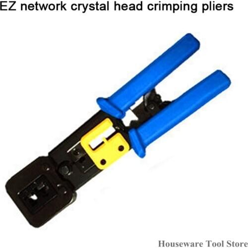 EZ RJ45 Crimper Hand Network Tools Pliers RJ12 Cat5 Cat6 8P8C Cable Stripper Pressing Clamp Tongs Clip Pliers Multi Function New