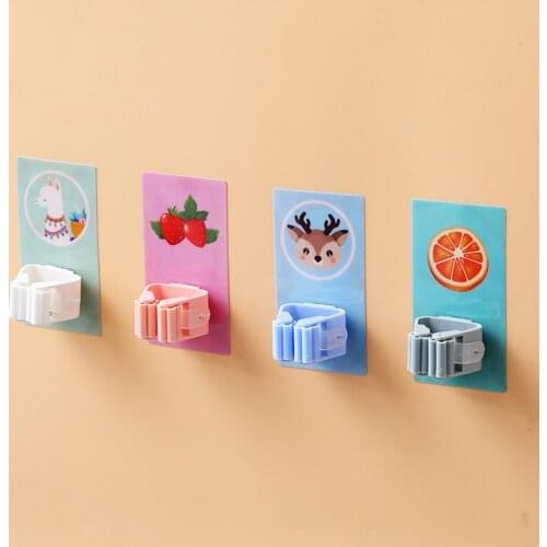 Adhesive Mop Hanger Hook Wall Mount Organizer Holder Rack Brush Broom Hanger Hook Kitchen bathroom Strong Hooks