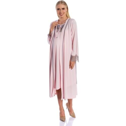 Julia Puerperal Nightgown Dressing Gown Kit Powder Pregnant