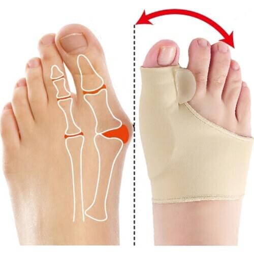 2pcs Big Bone Orthopedic Bunion Correction Pedicure Socks Silicone Hallux Valgus Corrector Braces Toes Separator Feet Care Tool