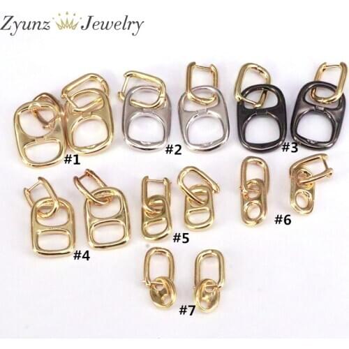 5 Pairs, Pig Nose Earrings Women Fashion Soda Cap Earrings