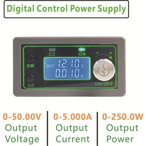 LCD Display DC DC Buck Converter CC CV 0-50V 5A 250W Step Down Power Module CNC Adjustable Regulated Power Supply