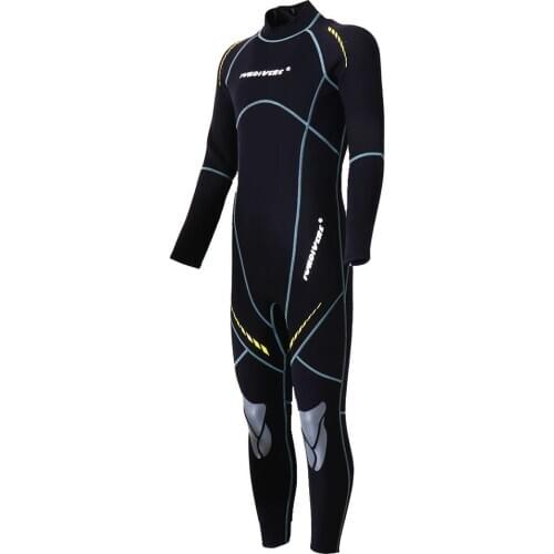 Premium Neoprene 3mm Wetsuit Men Scuba Diving Thermal Winter Warm Wetsuits Full Suit Swimming Surfing Kayaking Equipment Black