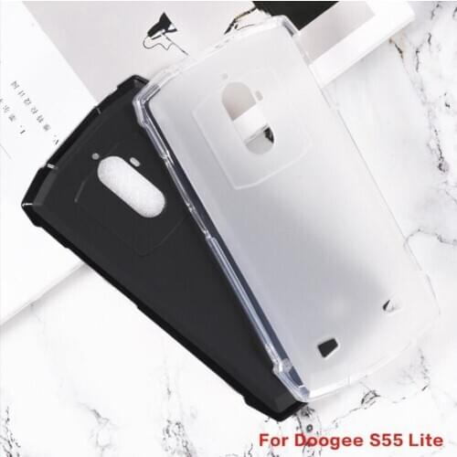 For Doogee S55 Lite S55 Case Anti-knock Soft TPU Case For Doogee S55 Lite Anti Skid Silicone Protection Back Cover Capa