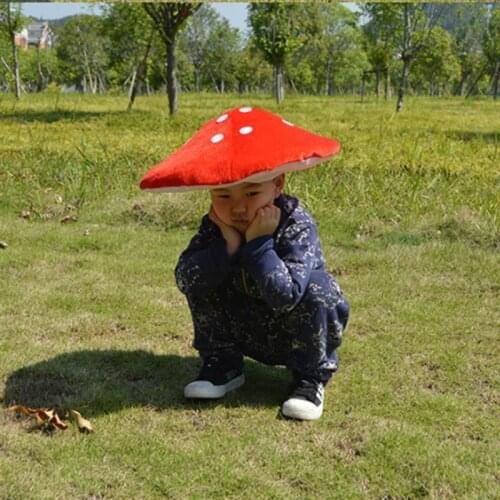Toad Hat Creative Red Mushroom Hat Toad Hat Mushroom Costume Party Funny Decoration Hat Birthday Festival Room Decor for Kids