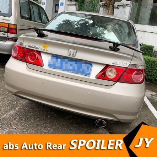 For Honda City Spoiler 2001-2005 City spoiler NF High Quality ABS Material Car Rear Wing Primer Color Rear Spoiler