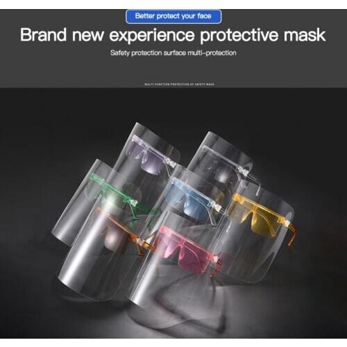 Anti-dust Face Mask Face Shield Clear Safety Goggles Vented Safety Goggles Full Face Cover Protective Riding Goggle Sunglasses