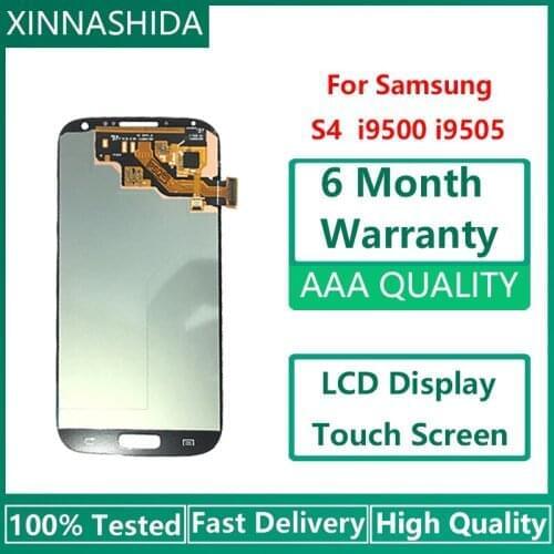 For Samsung Galaxy S4 i9500 i9505 i9506 i337 100% Tested Working LCD Display AMOLED Touch Screen Assembly