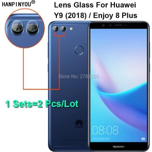 1 Set=2Pcs/Lot For Huawei Y9 (2018) / Enjoy 8 Plus 8+ 5.93" Clear Slim Back Camera Lens Protector Cover Tempered Glass Film