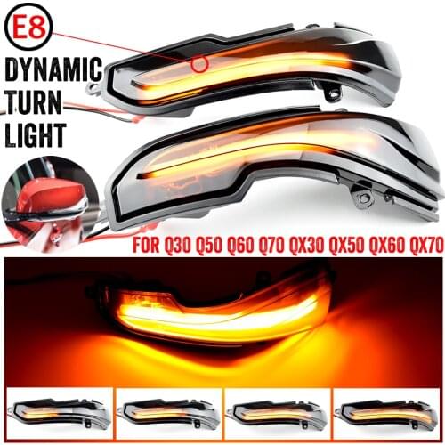 2pcs Led Dynamic Turn Signal Side Marker Light Sequential Blinker For Nissan Skyline Infiniti Q50 Q60 Q30 Q70 QX50 QX60 QX70